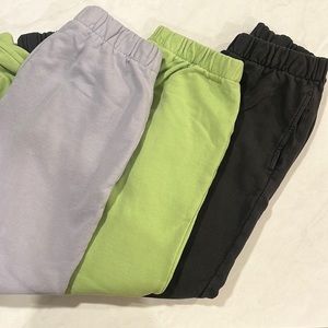 3 pairs brandy melville rosa sweatpants